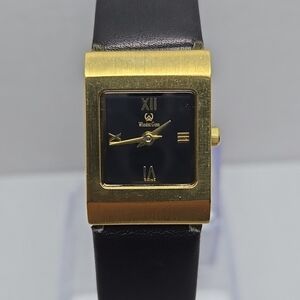 Womens Winder Geen Swiss 23k Gold Electro Plated WG-255L Watch New Battery